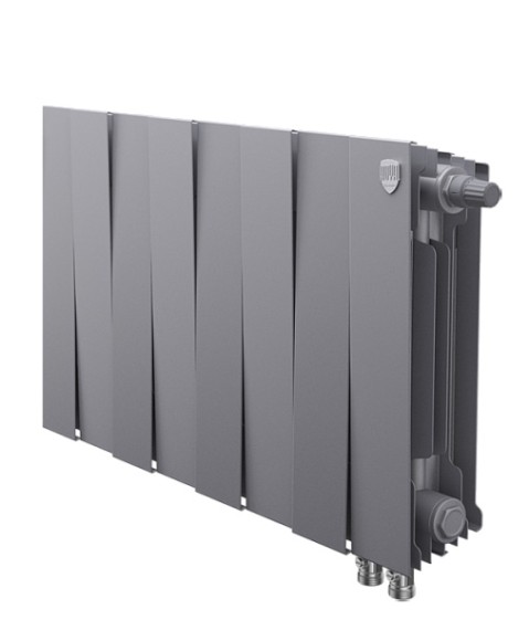 Биметаллический радиатор Royal Thermo PianoForte 300 8 сек. VR80 нижнее 80 мм подключение (Silver Satin) Биметаллический радиатор Royal Thermo PianoForte 300 8 сек. VR80 нижнее 80 мм подключение (Silver Satin)