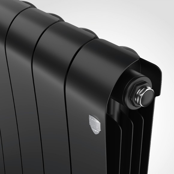 Биметаллический радиатор Royal Thermo Infinity 500 12 сек. боковое подключение (Noir Sable)