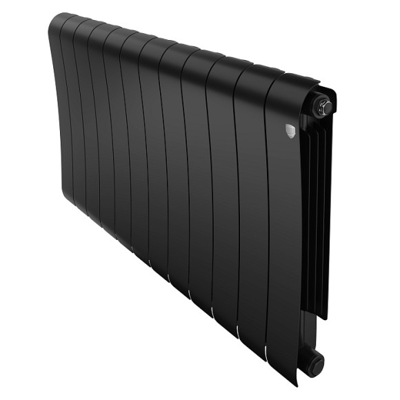 Биметаллический радиатор Royal Thermo Infinity 500 12 сек. боковое подключение (Noir Sable)