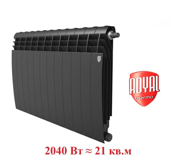 Биметаллический радиатор Радиатор Royal Thermo BiLiner 500 12 сек. VR80 нижнее 80 мм подключение (Noir Sable) Биметаллический радиатор Радиатор Royal Thermo BiLiner 500 12 сек. VR80 нижнее 80 мм подключение (Noir Sable)