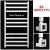 Grota Vento (белый матовый RAL 9016) электрические полотенцесушители из нержавеющей стали (выбор размера)
