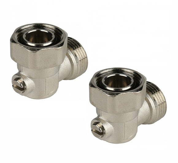 Набор для нижнего подключения радиатора Royal Thermo угловой (раздельный) 3/4"-3/4" Евроконус* Набор для нижнего подключения радиатора Royal Thermo угловой (раздельный) 3/4"-3/4" Евроконус*