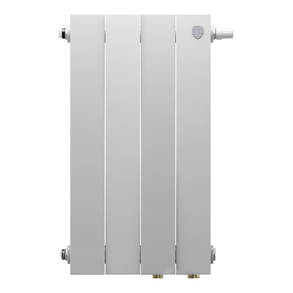 Биметаллический радиатор Royal Thermo PianoForte 500 4 сек. VR80 нижнее 80 мм подключение (Bianco Traffico) Биметаллический радиатор Royal Thermo PianoForte 500 4 сек. VR80 нижнее 80 мм подключение (Bianco Traffico)