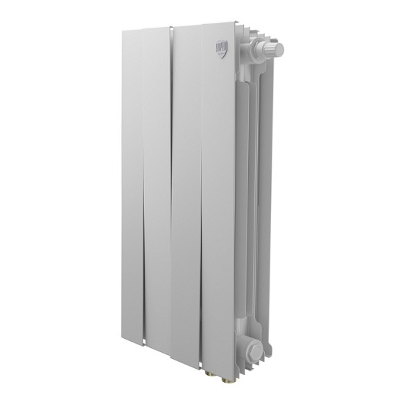 Биметаллический радиатор Royal Thermo PianoForte 500 4 сек. VR80 нижнее 80 мм подключение (Bianco Traffico) Биметаллический радиатор Royal Thermo PianoForte 500 4 сек. VR80 нижнее 80 мм подключение (Bianco Traffico)