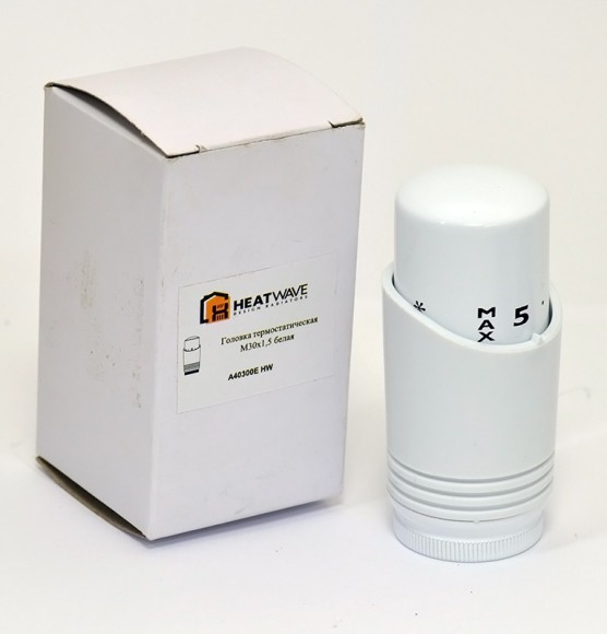 Головка термостатическая HeatWave M30x1.5 мм (белый)