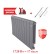 Биметаллический радиатор Royal Thermo Infinity 500 10 сек. боковое подключение (Silver Satin)