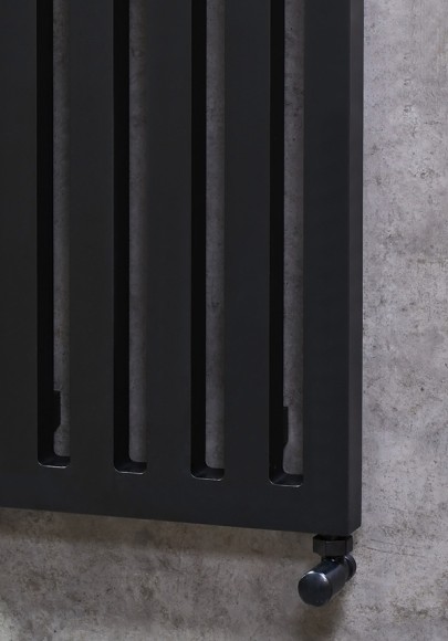 Дизайн радиатор MANDARINO PIAZZA V 40 - 1200 6 секции нижнее подключение (черный RAL 9005) Дизайн радиатор MANDARINO PIAZZA V 40 - 1200 6 секции нижнее подключение (черный RAL 9005)