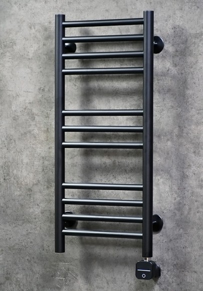 Приоритет PRIOFORM Богема-3 330x800 (черный) электрический полотенцесушитель из нержавеющей стали (без ТЭНа)