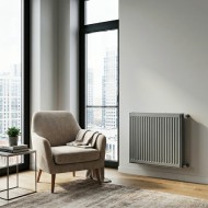 Радиатор стальной панельный Royal Thermo Compact C11 - Серый Silver Satin 600 мм (боковое подключение)