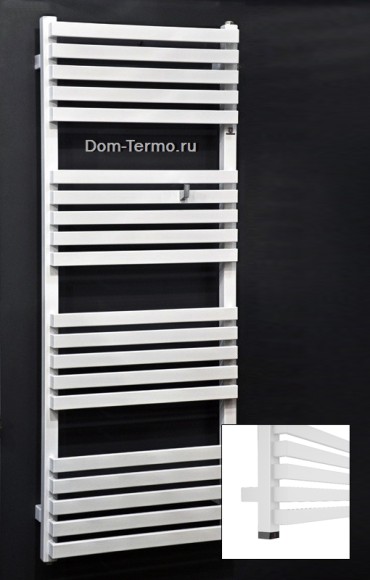 TERMA QUADRUS SLIM ONE (белый) электрические полотенцесушители с встроенным терморегулятором