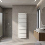Вертикальный радиатор Royal Thermo Eclipse TOWER 300 18 сек нижнее подключение (белый)
