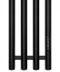 Черный электрический полотенцесушитель Primoclima Sol R E Black 212 мм 4 сек с крючками (выбор размера)