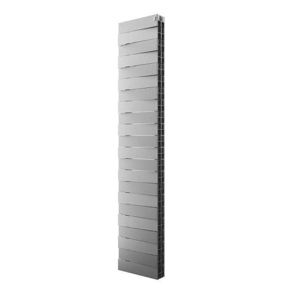 Вертикальный радиатор Royal Thermo PianoForte TOWER 300 22 сек Silver Satin нижнее подключение
