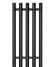 Черный электрический полотенцесушитель Primoclima Sol R E Black 272 мм 5 сек с крючками (выбор размера)