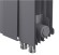 Биметаллический радиатор Royal Thermo PianoForte 300 12 сек. VR80 нижнее 80 мм подключение (Silver Satin)