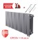 Биметаллический радиатор Royal Thermo PianoForte 300 12 сек. VR80 нижнее 80 мм подключение (Silver Satin)