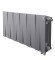 Биметаллический радиатор Royal Thermo PianoForte 300 12 сек. VR80 нижнее 80 мм подключение (Silver Satin)