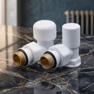 Комплект угловой DR Dragoman Rubinetterie 1/2"х1/2" (белый) Комплект угловой DR Dragoman Rubinetterie 1/2"х1/2" (белый)
