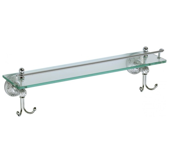 Полка прямая (стеклянная) 60 см Savol S-005891A (цвет хром)