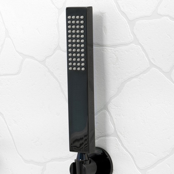 Wasserkraft Glan 6601 Смеситель для ванны с коротким изливом (черный глянец)