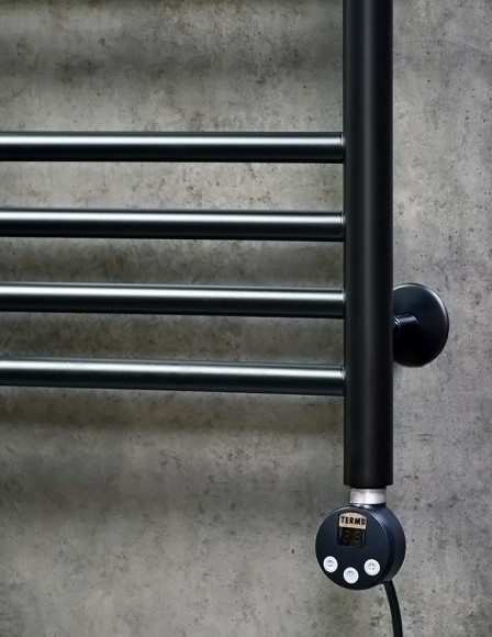 Приоритет PRIOFORM Богема-3 430x1000 (черный) электрический полотенцесушитель из нержавеющей стали (без ТЭНа)