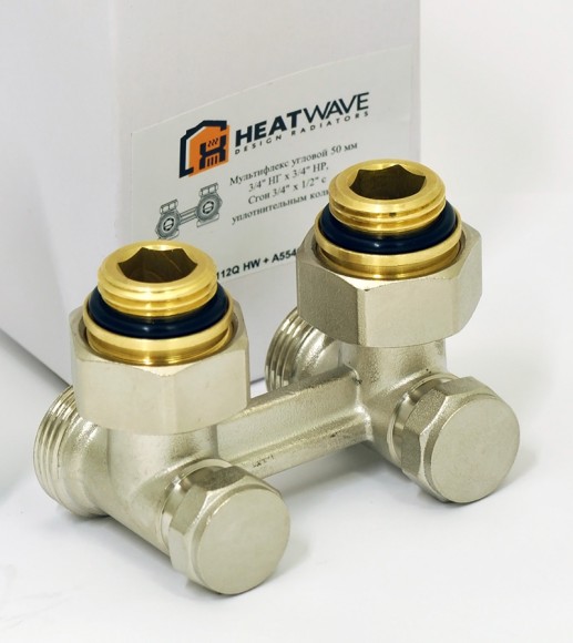 Мультифлекс HeatWave 50 мм угловой 3/4" Евроконус х 1/2" с термоголовкой (никель) Мультифлекс HeatWave 50 мм угловой 3/4" Евроконус х 1/2" с термоголовкой (никель)