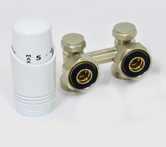 Мультифлекс HeatWave 50 мм угловой 3/4" Евроконус х 1/2" с термоголовкой (никель) Мультифлекс HeatWave 50 мм угловой 3/4" Евроконус х 1/2" с термоголовкой (никель)