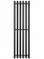 Черный электрический полотенцесушитель Primoclima Sol R E Black 332 х 1200 мм 6 сек с крючками