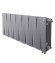 Биметаллический радиатор Royal Thermo PianoForte 300 14 сек. VR80 нижнее 80 мм подключение (Silver Satin)