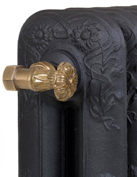 Чугунные Ретро радиаторы, Iron Lion Pion 600/400, под старину, классика, цвет черный матовый, Китай