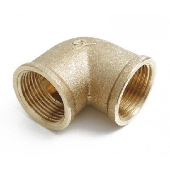 (SB)  Угол ВР 90° Sobime (латунь) 1/2" 