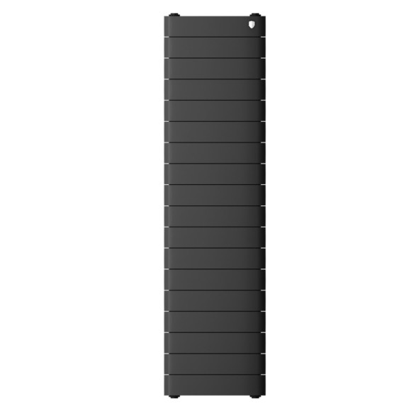 Вертикальный радиатор Royal Thermo Eclipse TOWER 300 18 сек нижнее подключение (черный)