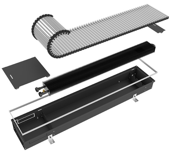 Внутрипольный конвектор SPL INSTYLE NC 070.200 (выбор длины и цвета решетки)