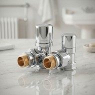 Комплект угловой преобразуемый DR Dragoman Rubinetterie 1/2"х1/2" (хром) Комплект угловой преобразуемый DR Dragoman Rubinetterie 1/2"х1/2" (хром)