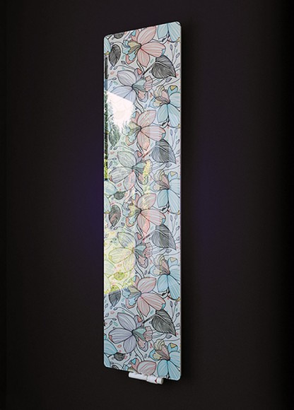 Дизайн-радиатор Varmann Solido Glass из закаленного стекла выбор цвета и рисунка