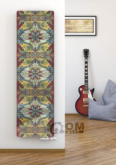 Дизайн-радиатор Varmann Solido Glass из закаленного стекла выбор цвета и рисунка