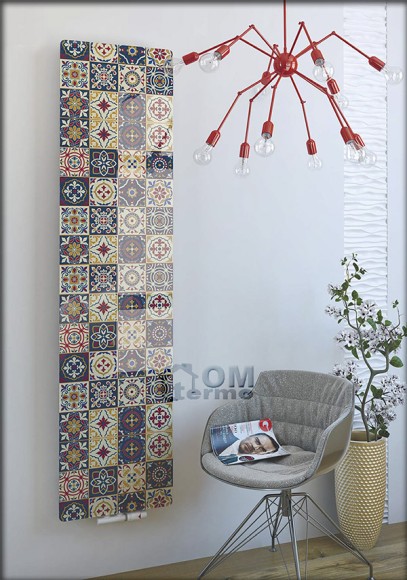 Дизайн-радиатор Varmann Solido Glass из закаленного стекла выбор цвета и рисунка