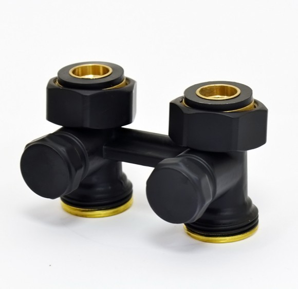 Мультифлекс HeatWave 50 мм проходной 3/4" Евроконус х 1/2" (черный)
