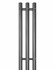 Графитовый электрический полотенцесушитель Primoclima Sol R E Graphite 152 мм 3 сек с крючками (выбор размера)
