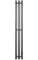 Графитовый электрический полотенцесушитель Primoclima Sol R E Graphite 152 мм 3 сек с крючками (выбор размера)