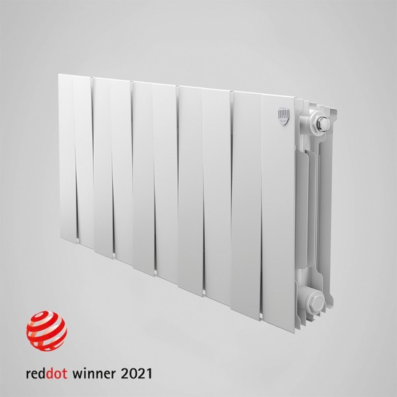 Биметаллический радиатор Royal Thermo PianoForte 300 10 сек. боковое подключение (Bianco Traffico)
