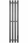 Графитовый электрический полотенцесушитель Primoclima Sol R E Graphite 212 мм 4 сек с крючками (выбор размера)