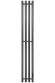 Графитовый электрический полотенцесушитель Primoclima Sol R E Graphite 212 мм 4 сек с крючками (выбор размера)