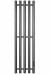 Графитовый электрический полотенцесушитель Primoclima Sol R E Graphite 272 мм 5 сек с крючками (выбор размера)