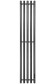 Графитовый электрический полотенцесушитель Primoclima Sol R E Graphite 272 мм 5 сек с крючками (выбор размера)