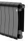Биметаллический радиатор Royal Thermo Infinity 300 10 сек. VR80 нижнее 80 мм подключение (Noir Sable)