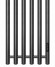 Графитовый электрический полотенцесушитель Primoclima Sol R E Graphite 332 х 1200 мм 6 сек с крючками