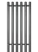 Графитовый электрический полотенцесушитель Primoclima Sol R E Graphite 332 х 1200 мм 6 сек с крючками