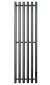 Графитовый электрический полотенцесушитель Primoclima Sol R E Graphite 332 х 1200 мм 6 сек с крючками