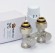 Мультифлекс HeatWave 50 мм проходной 3/4" Евроконус х 1/2" с термоголовкой (никель)